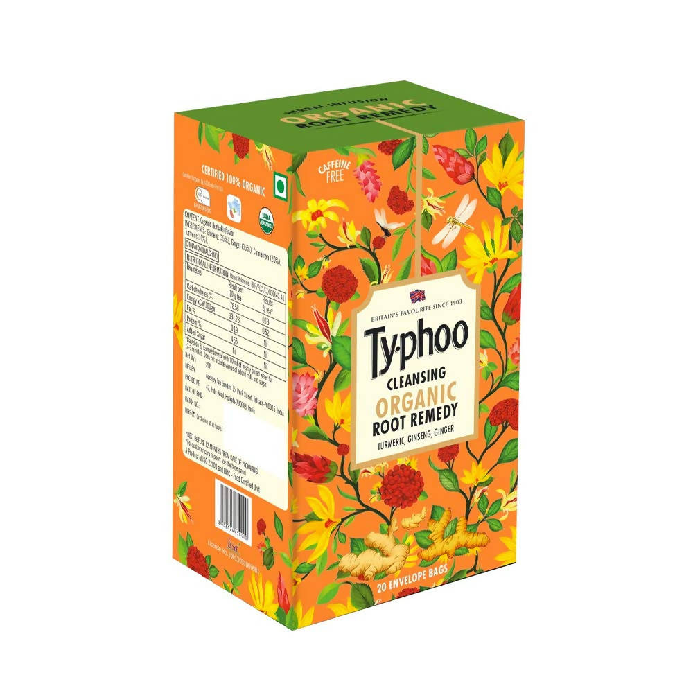 Typhoo Cleansing Organic Root Remedy Tea Bags | Grocsy