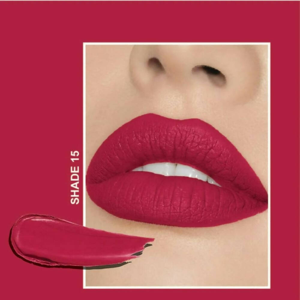 Flicka Tomato Pink Matte Finish Lipstick Shade 15 | Grocsy