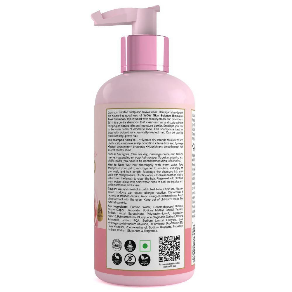 Wow Skin Science Himalayan Rose Shampoo | Grocsy