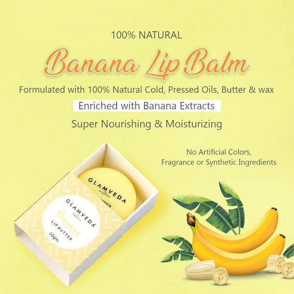 Glamveda Banana Lip Balm | Grocsy
