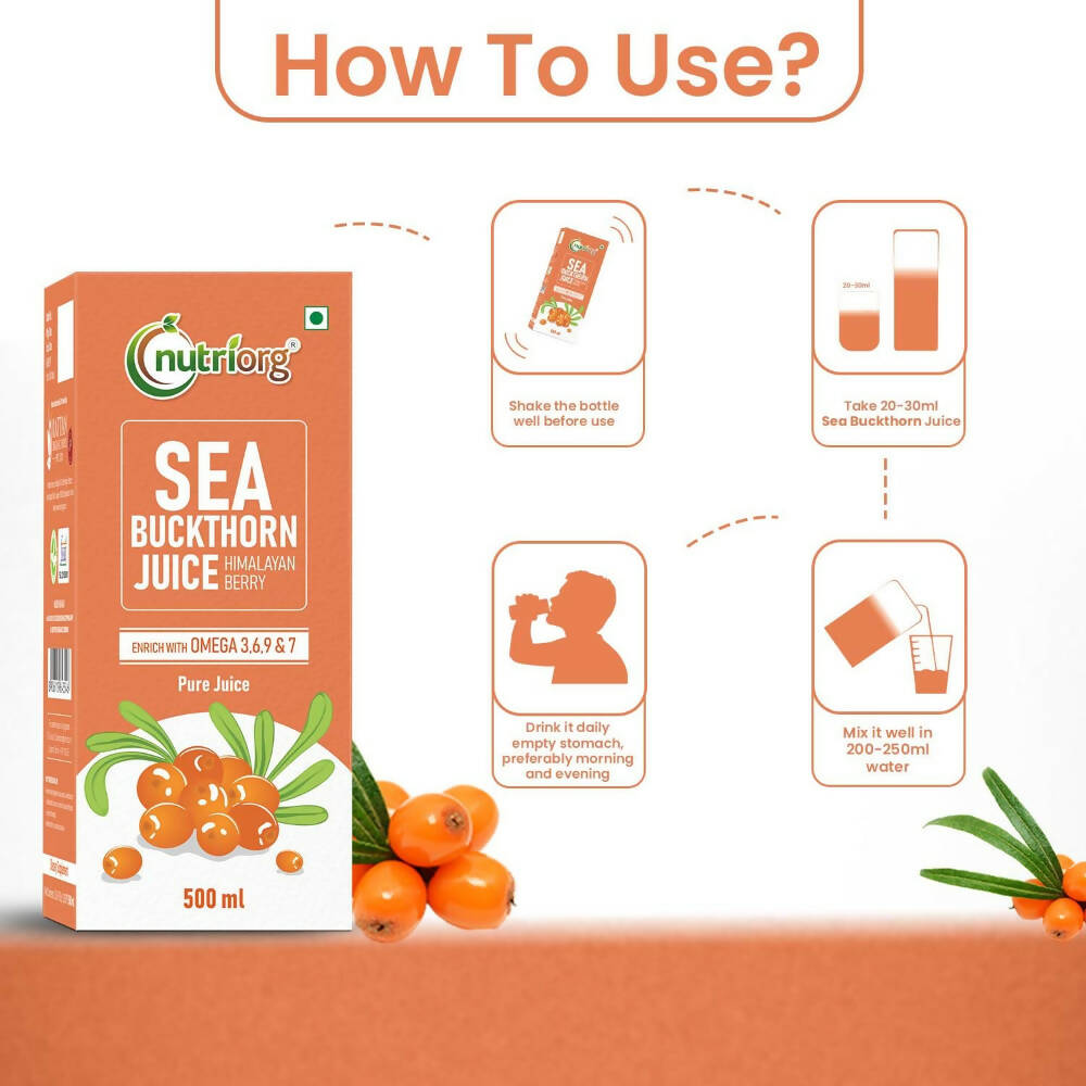 Nutriorg Seabuckthorn Juice | Grocsy