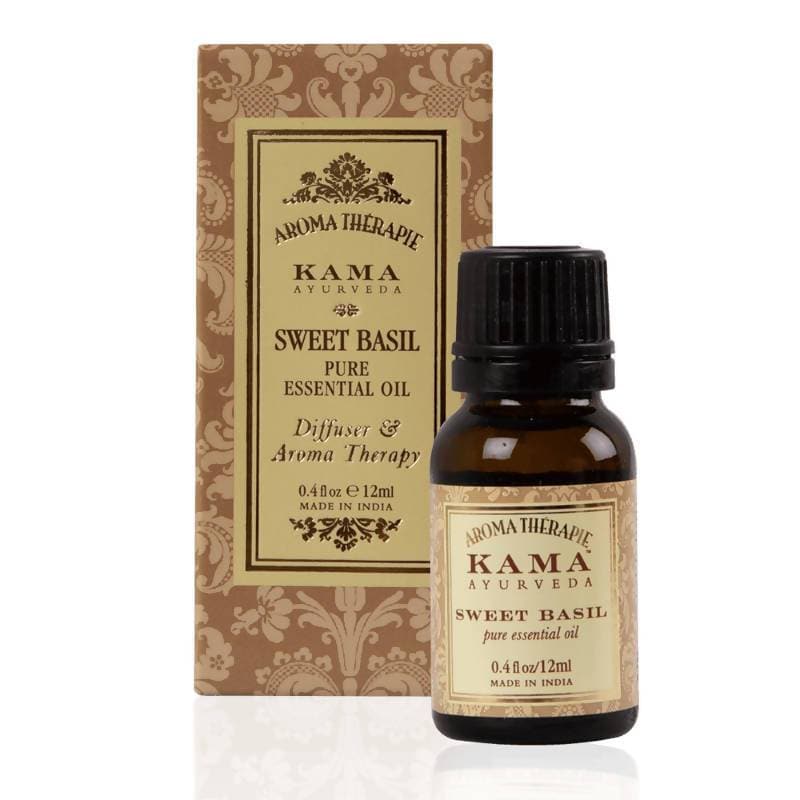 Kama Ayurveda Sweet Basil Essential Oil 12ml | Grocsy