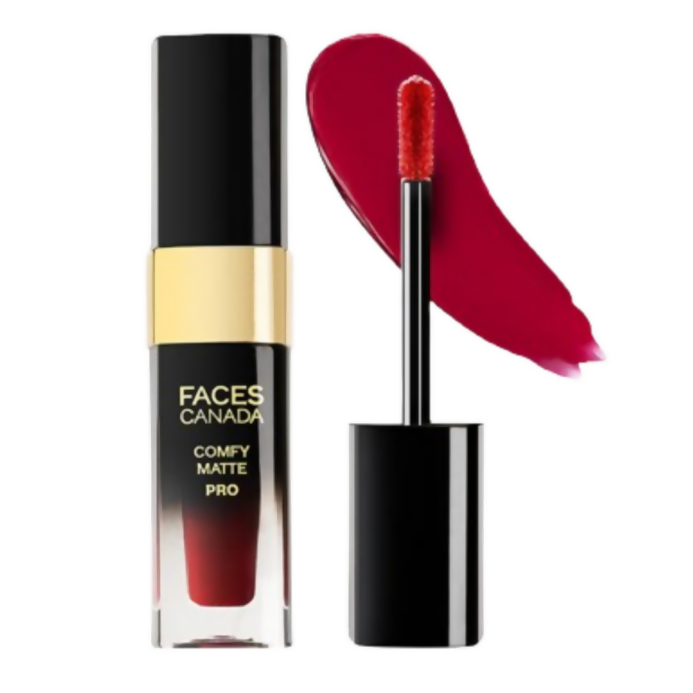 Faces Canada Comfy Matte Pro Liquid Lipstick - Revival Maroon 14 | Grocsy