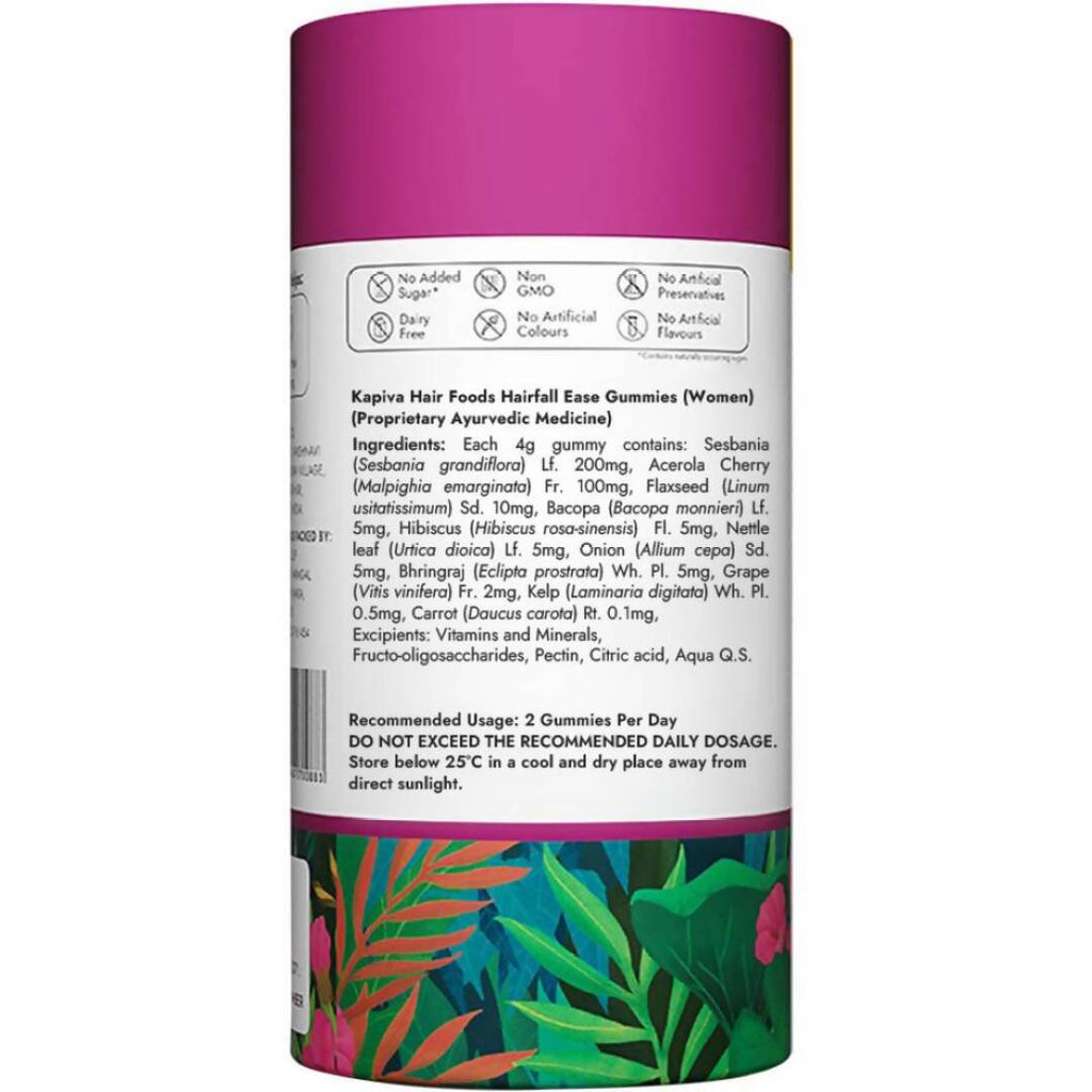 Kapiva Ayurveda Hairfall Ease Gummies For Women | Grocsy
