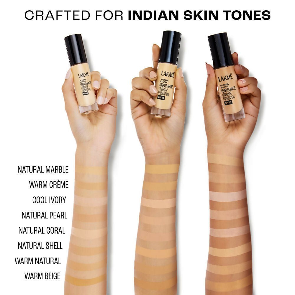 Lakme Forever Matte Longwear Foundation - Natural Coral | Grocsy