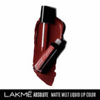 Lakme Absolute Matte Melt Liquid Lip Color - Red Vibe | Grocsy