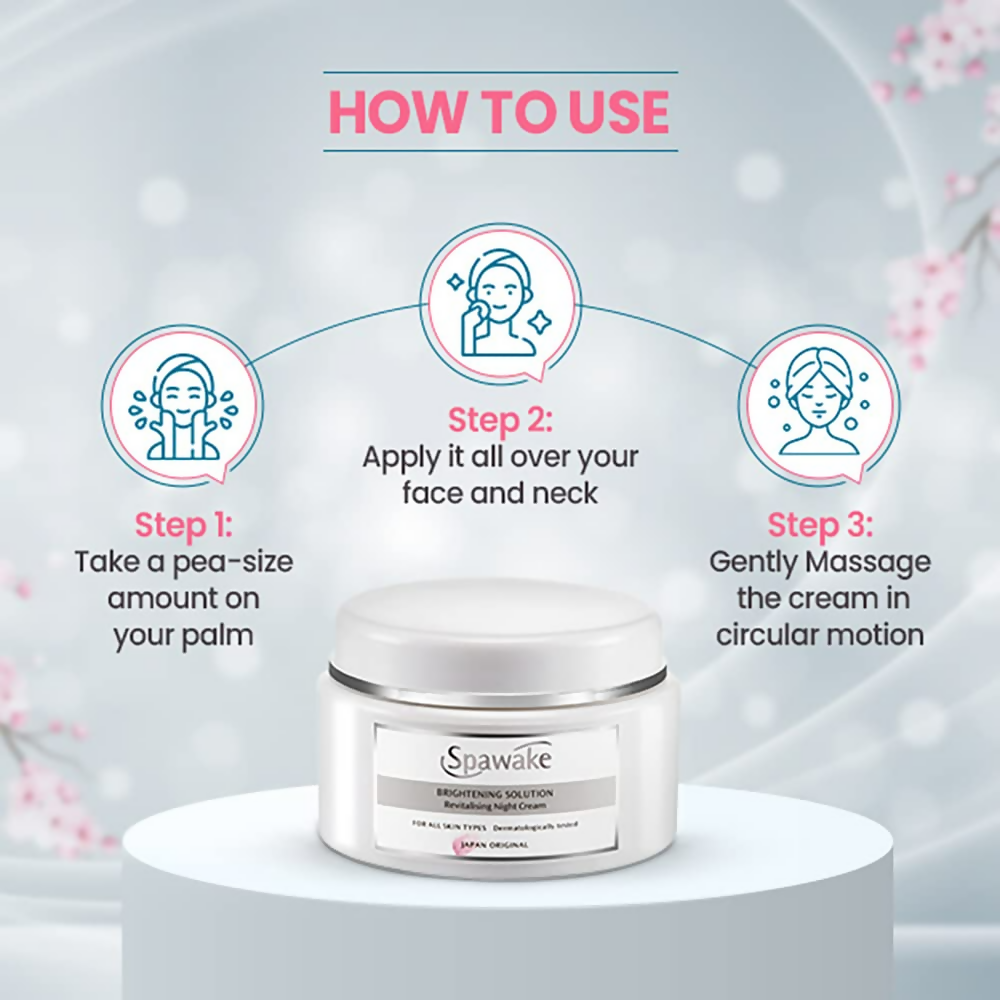 Spawake Vitamin C Night Cream Brightening Solution Revitalising | Grocsy