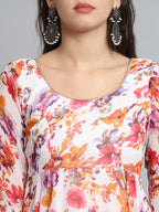 Fab Fashion Tiny Red Floral Gota Anarkali | Grocsy