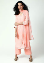 trueBrowns Gota Slit Kurta-Pant-Dupatta | Grocsy
