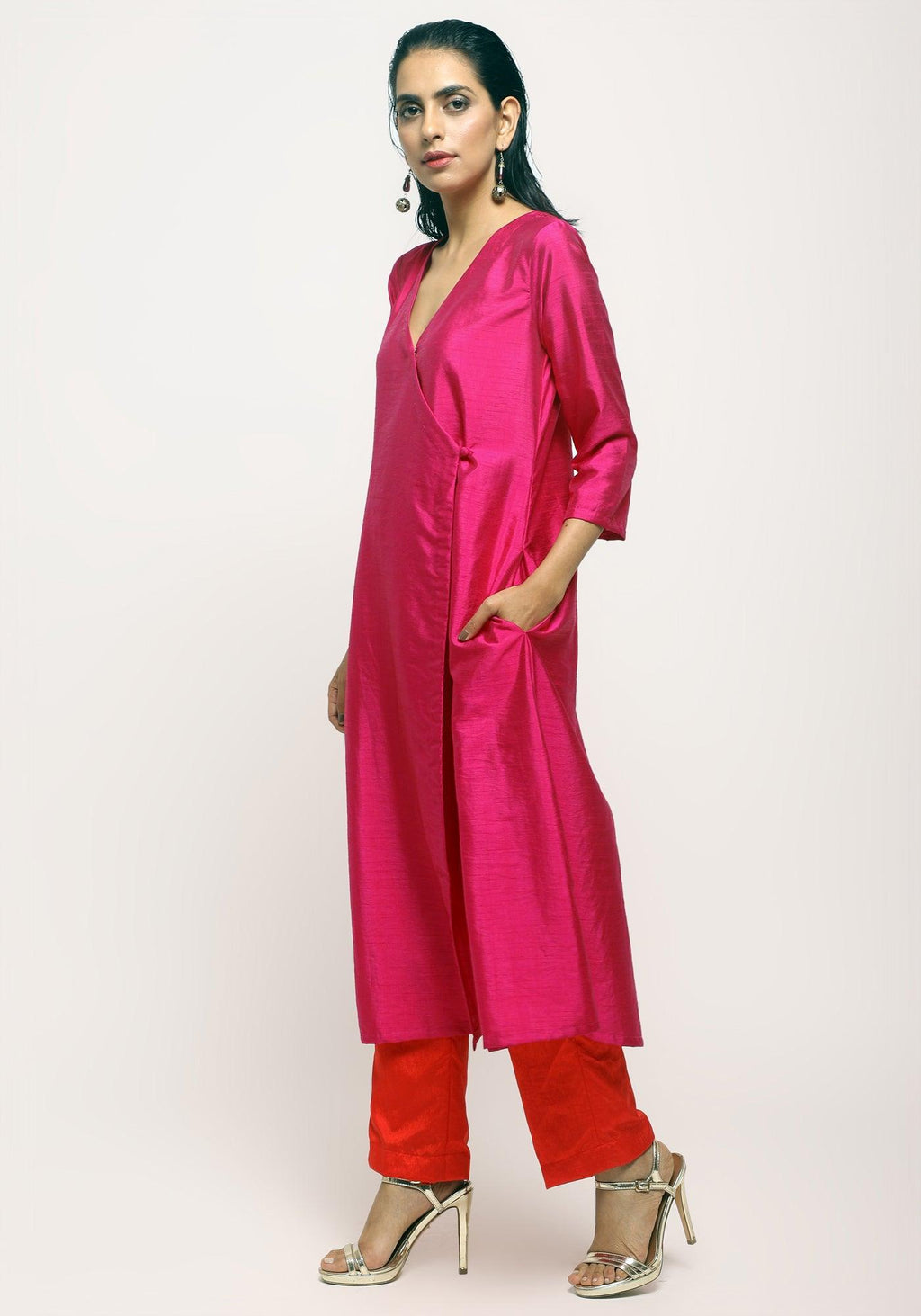 trueBrowns Orange Angrakha Set | Grocsy