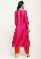 trueBrowns Pink Angrakha Set | Grocsy