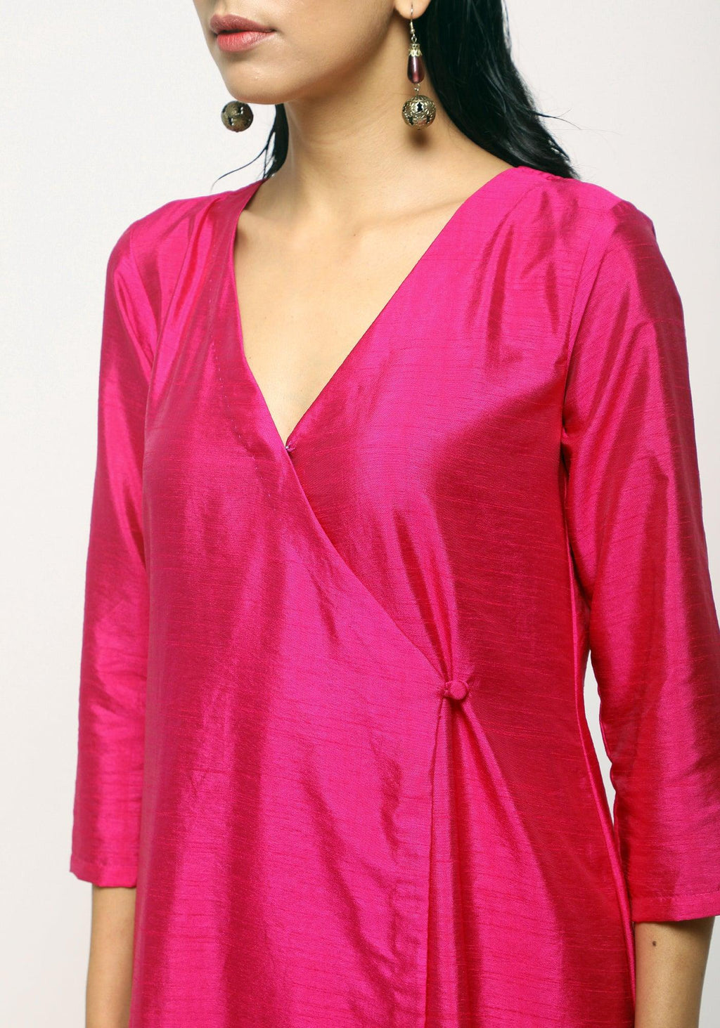 trueBrowns Pink Angrakha Set | Grocsy