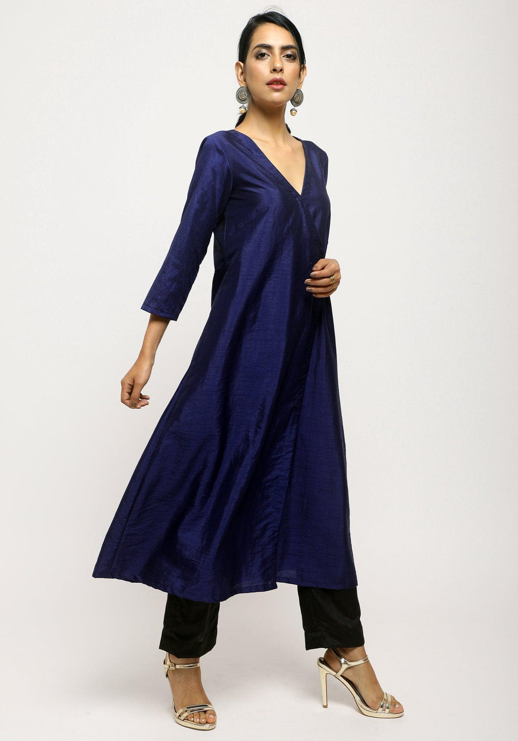 trueBrowns Blue Angrakha Set | Grocsy