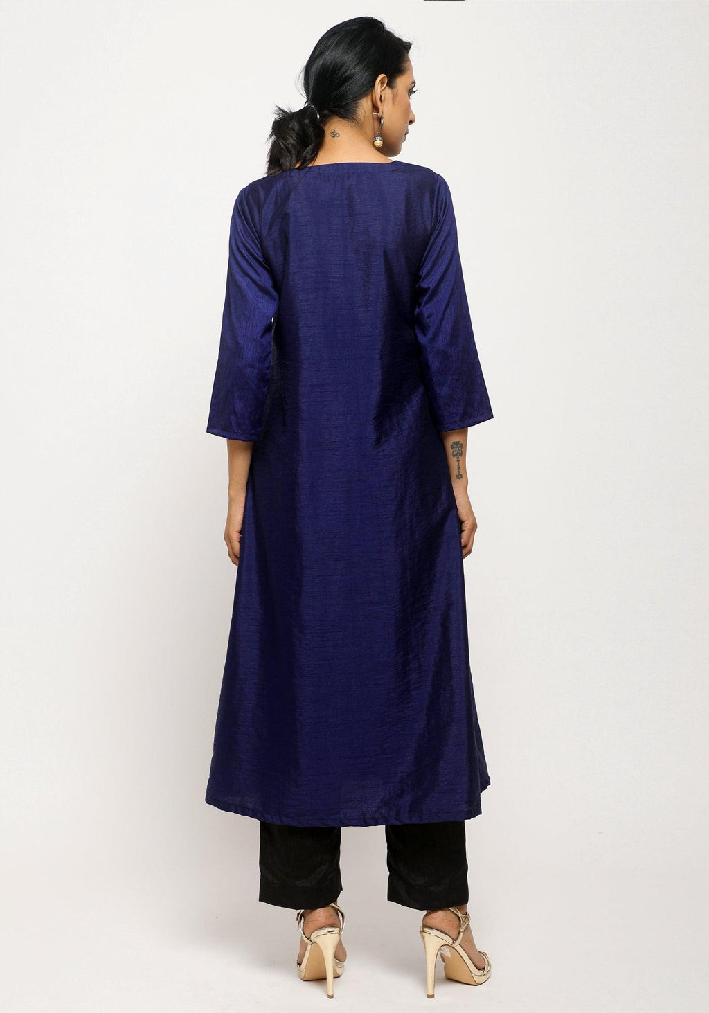 trueBrowns Blue Angrakha Set | Grocsy