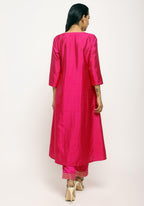 trueBrowns Pink Angrakha Foil Pant | Grocsy