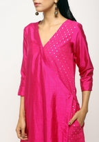 trueBrowns Pink Foil Angrakha Set | Grocsy
