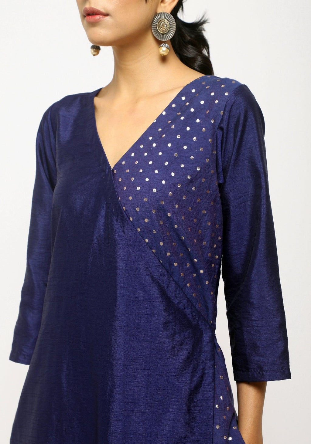 trueBrowns Blue Foil Angrakha Set | Grocsy