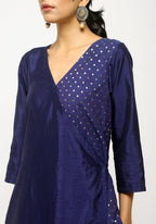 trueBrowns Blue Foil Angrakha Set | Grocsy