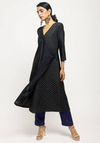 trueBrowns Black Foil Angrakha Set | Grocsy