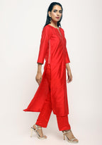 trueBrowns Orange Foil High Slit Set | Grocsy