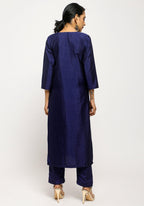 trueBrowns Blue Foil High Slit Set | Grocsy