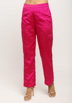 trueBrowns Orange Pink Jacket Kurta Set | Grocsy