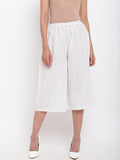 trueBrowns White Cotton Pant | Grocsy
