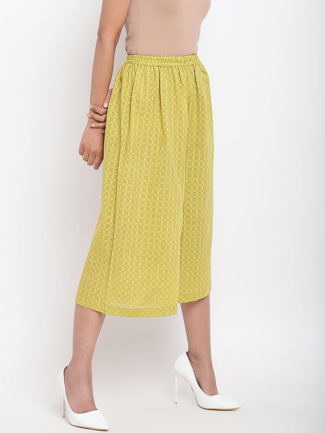 trueBrowns Green Cotton Pant | Grocsy