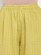 trueBrowns Green Cotton Pant | Grocsy