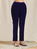 trueBrowns Blue Velvet Pant | Grocsy