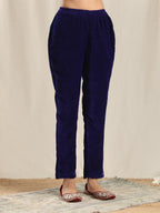 trueBrowns Blue Velvet Pant | Grocsy