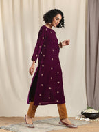 trueBrowns Brown Velvet Pant | Grocsy