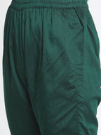 trueBrowns Green Silk Angrakha Set | Grocsy