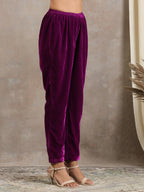 trueBrowns Wine Velvet Pant | Grocsy