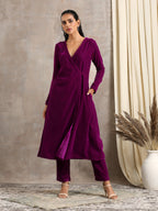 trueBrowns Wine Velvet Pant | Grocsy