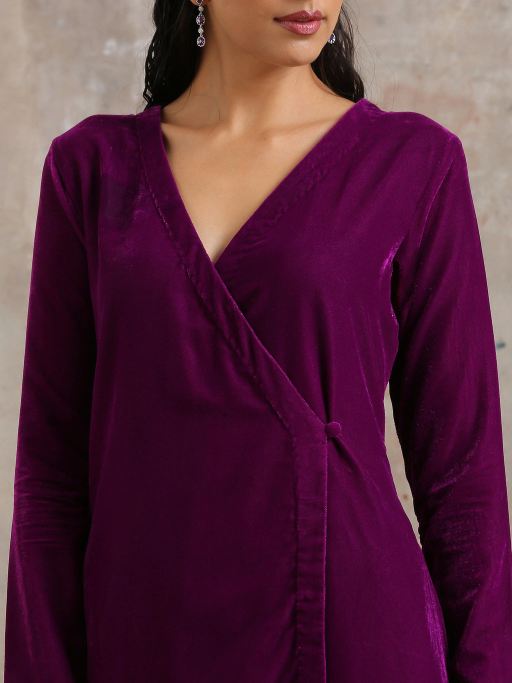 trueBrowns Wine Velvet Angrakha | Grocsy