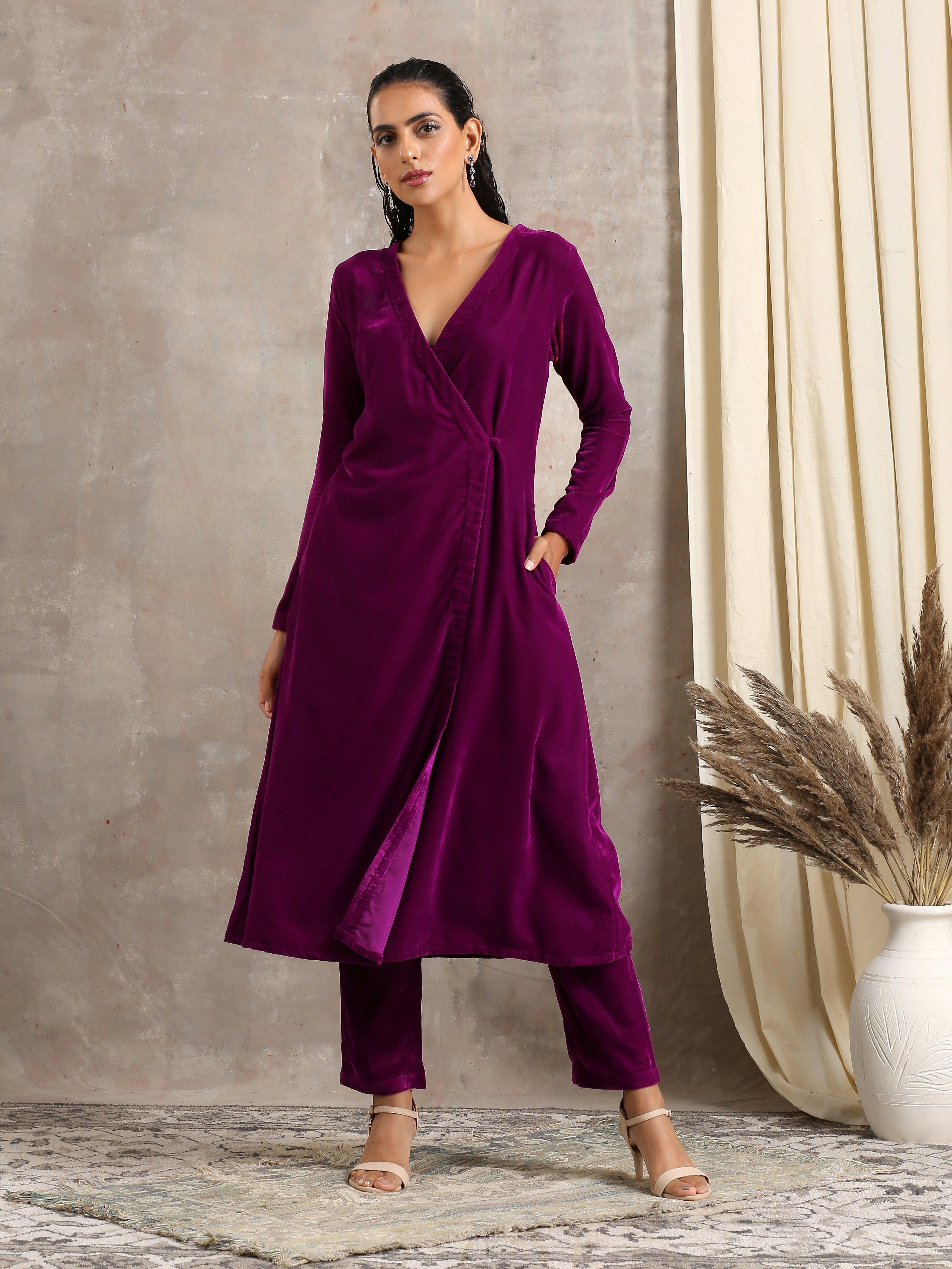 trueBrowns Wine Velvet Angrakha | Relove | Grocsy
