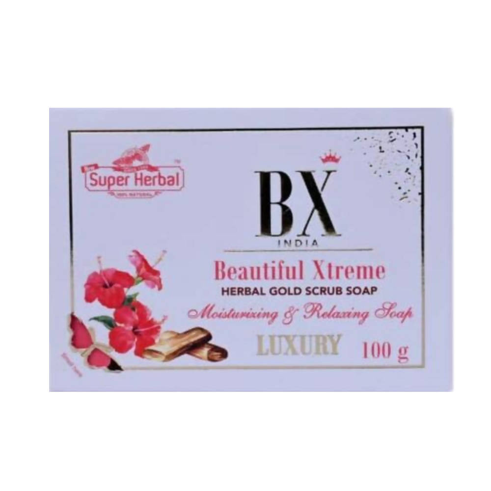 Super Herbal BX Beautiful Xtreme Herbal Gold Scrub Soap | Grocsy