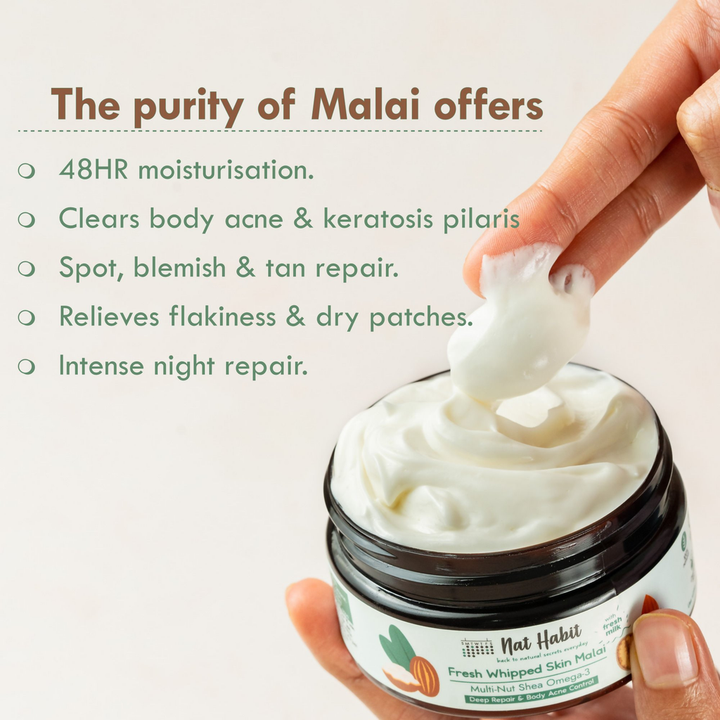 Nat Habit Multi Nut Shea Omega3 Malai Body Butter | Grocsy