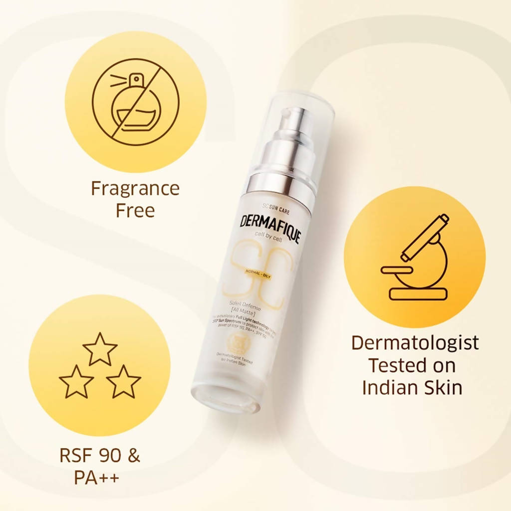 Dermafique Soleil Defense All Matte SPF 50 Sunscreen | Grocsy