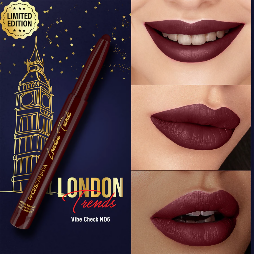 Faces Canada Ultime Pro HD Intense Matte Lips + Primer - Vibe Check N06 | Grocsy