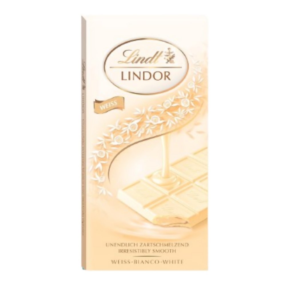 Lindt Lindor White Bar - White Chocolate | Grocsy