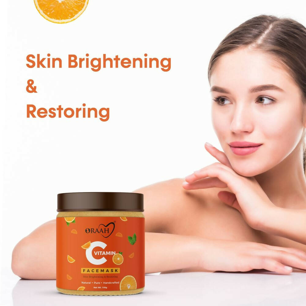 Oraah Beauty Care Combo (Hair oil + Hair Mask + Vitamin C Face Mask) | Grocsy