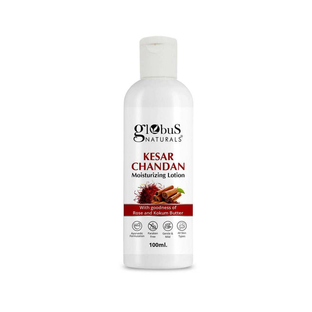 Globus Naturals Kesar Chandan Moisturizing Body Lotion For Silky Soft, Smooth, Radiant Skin, All Skin Types | Grocsy