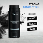 Gleva Hair Hair Building Fibers Hair Powder Thickener - Dark Brown | Grocsy