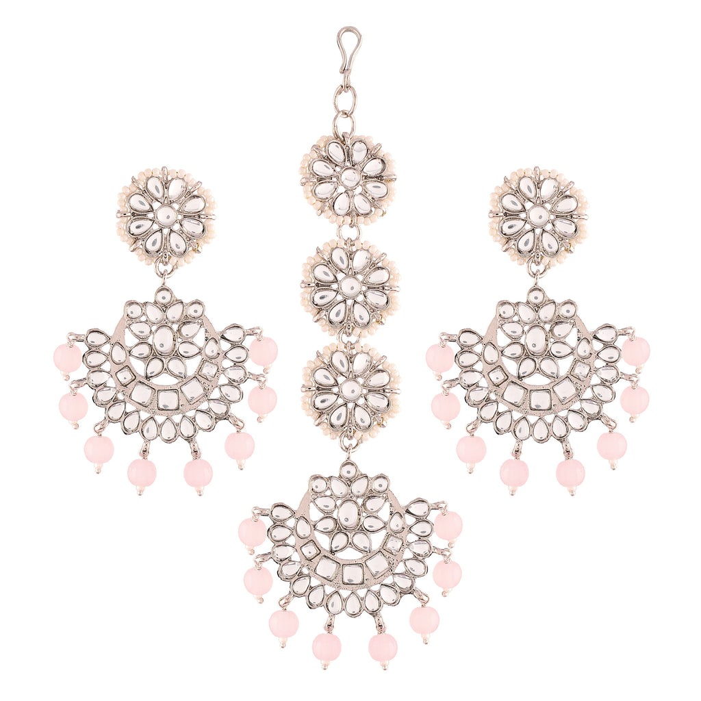 Shyama MaangTikka Earrings Set - Wahe Jewels - Swadesiicart