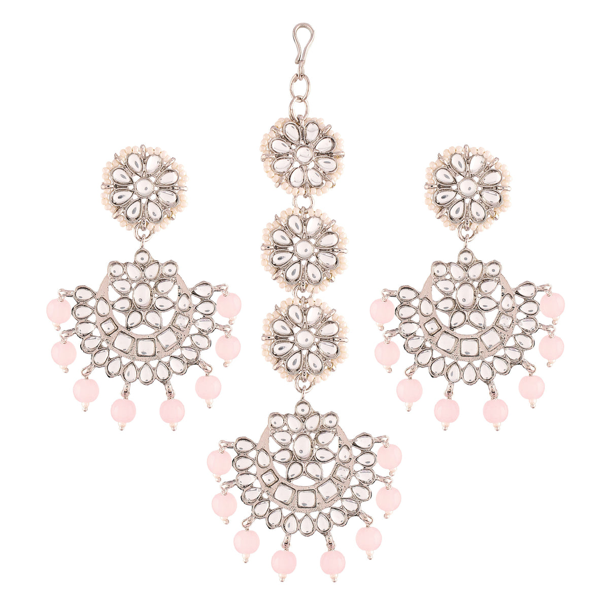 Shyama MaangTikka Earrings Set - Wahe Jewels - Swadesiicart
