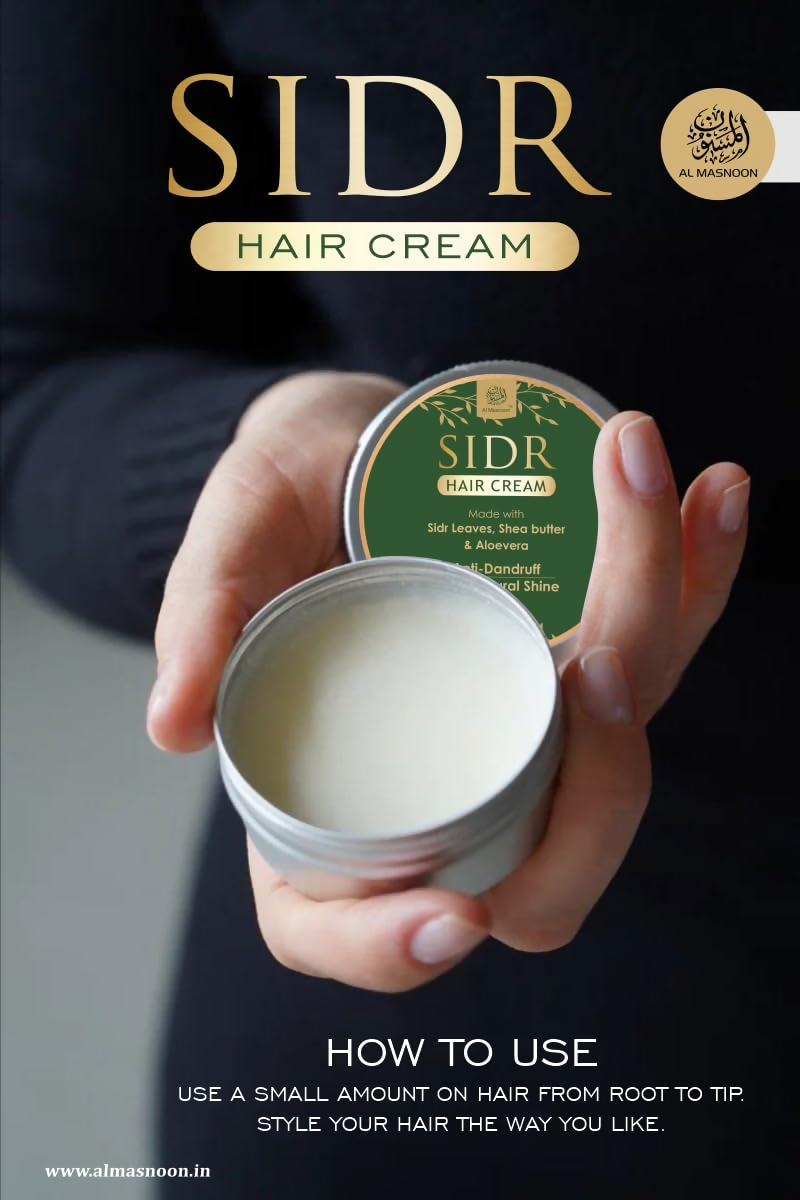 Al Masnoon Sidr Hair Cream Herbal Anti-Dandruff Cream | Grocsy