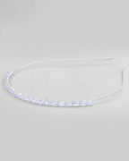 VOJ Silver Plated AD Studded Hairband | Grocsy