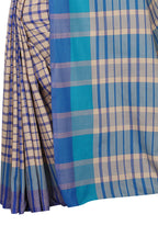 Vamika Cream Cotton Silk Weaving Saree | Grocsy